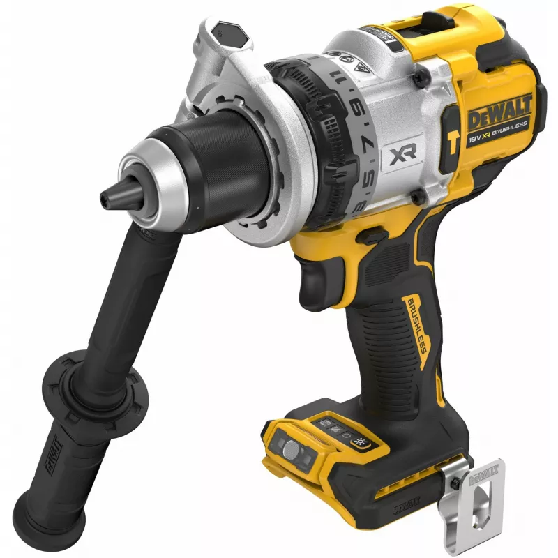 DeWalt DCD1007NT-XJ taladro atornillador percutor inalámbrico 18 V XR, motor sin escobillas, 2250 rpm, portabrocas sin llave de 13 mm, 169 Nm, 1,85 kg, sin batería