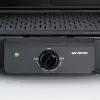 Parrilla eléctrica de sobremesa SEVERIN PG 8596, 2000 W, parrilla rectangular, negra, mando giratorio