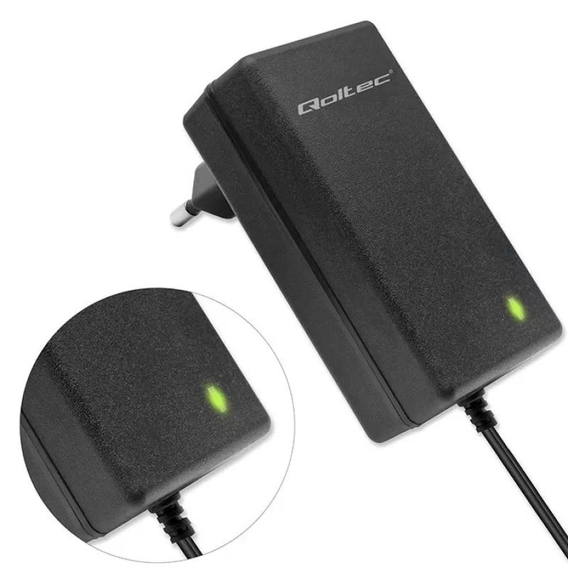 Cargador de baterías QOLTEC 52423 para baterías AGM/GEL/STD 6V/12V 1,5A