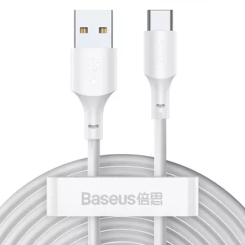 Cable USB Baseus TZCATZJ-02 1,5 m USB A USB C blanco