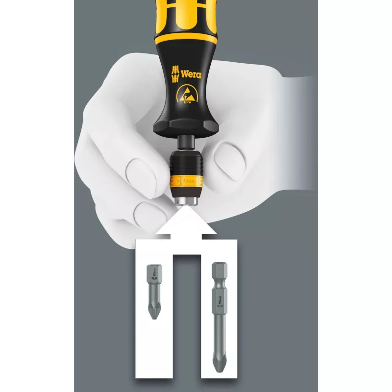 Wera Kraftform Kompakt 60 ESD - Mango con juego de puntas - 17 piezas (05051043001)