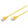 Cable de red CAT6 U-UTP fino, DIGITUS DK-1618-050S-Y, 5 m, amarillo
