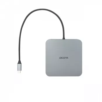 Hub USB Type-C DICOTA D32057 10000 Mbit/s plateado