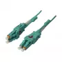 Cable de fibra óptica 2 fibras 7,5 m LC-LC 50/125 µm OM3 Uniboot giratorio Push/Pull AD 2 mm - Cable - Fibra multimodo (S215546)
