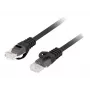 Cable de red LANBERG Cat6 U/UTP PCU6-10CU-0500-BK, RJ-45 a RJ-45, 5 m, negro