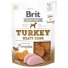 Brit Jerky Turkey Meaty Coins 200 g – snack funcional de entrenamiento para perros adultos, proteína 33%, grasa 22%
