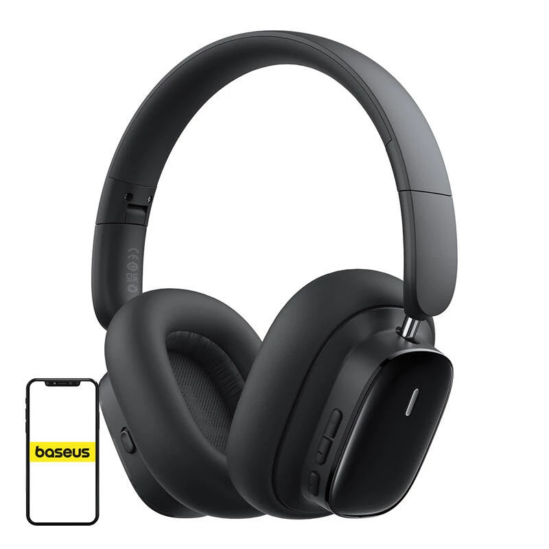 Baseus Bowie H1i Auriculares inalámbricos de diadema Llamadas/Música USB Type-C Bluetooth Negro