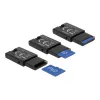 Lector de tarjetas DeLOCK USB 2.0 negro Micro SD MicroSDHC MicroSDXC 480 Mbit/s
