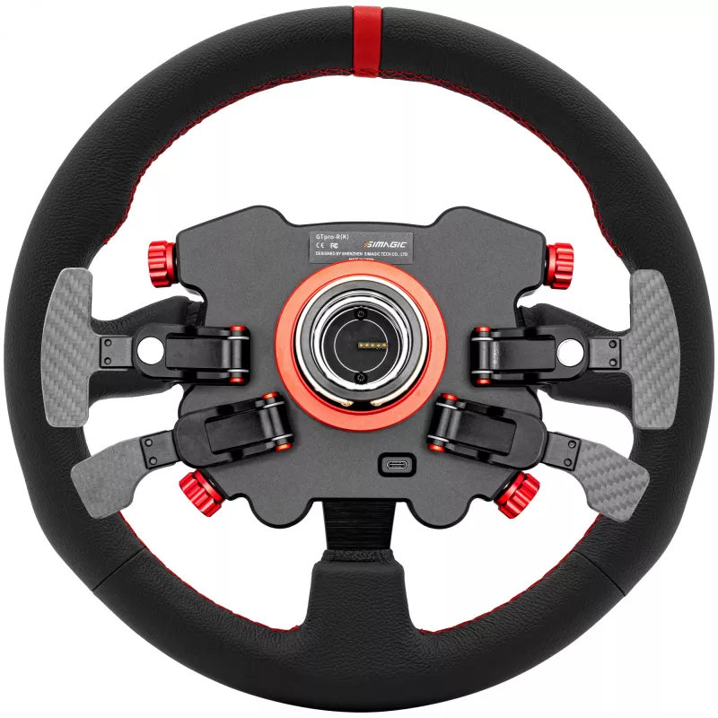 Volante/núcleo Simagic GT1 Pro (GTPRO-R K cuero) — acabado en cuero, compatible con la serie GT1