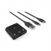 RØDE AI-Micro interfaz de audio móvil, 2x entradas TRS/TRRS de 3,5 mm, salida de auriculares de 3,5 mm, USB-C, negra