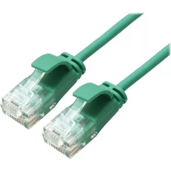Cable de parcheo UTP ROLINE GREEN Cat.6A (Clase EA), LSOH, delgado, Verde, 1,5 m (21.44.3934)