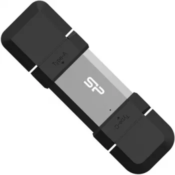 Silicon Power SP128GBUC3C51V1S memoria USB 128 GB USB Type-A / USB Type-C 3.2 Gen 1 (3.1 Gen 1) negro, plata