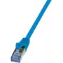 Cable de red LogiLink 0,5 m Cat.6A RJ-45 S/FTP azul