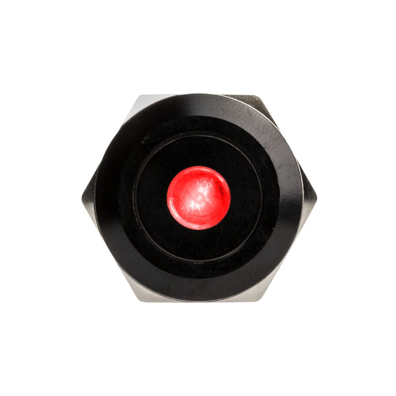 Pulsador antivandálico DimasTech 22 mm Blackline Dot RGB PD223