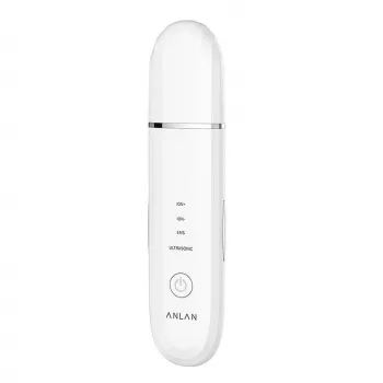 Cepillo ultrasónico para la piel ANLAN ALCPJ07-02 – blanco, dispositivo de exfoliación ultrasónica y limpieza profunda