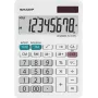 Calculadora de sobremesa Sharp EL-310W — pantalla de 8 dígitos, alimentación solar y por batería