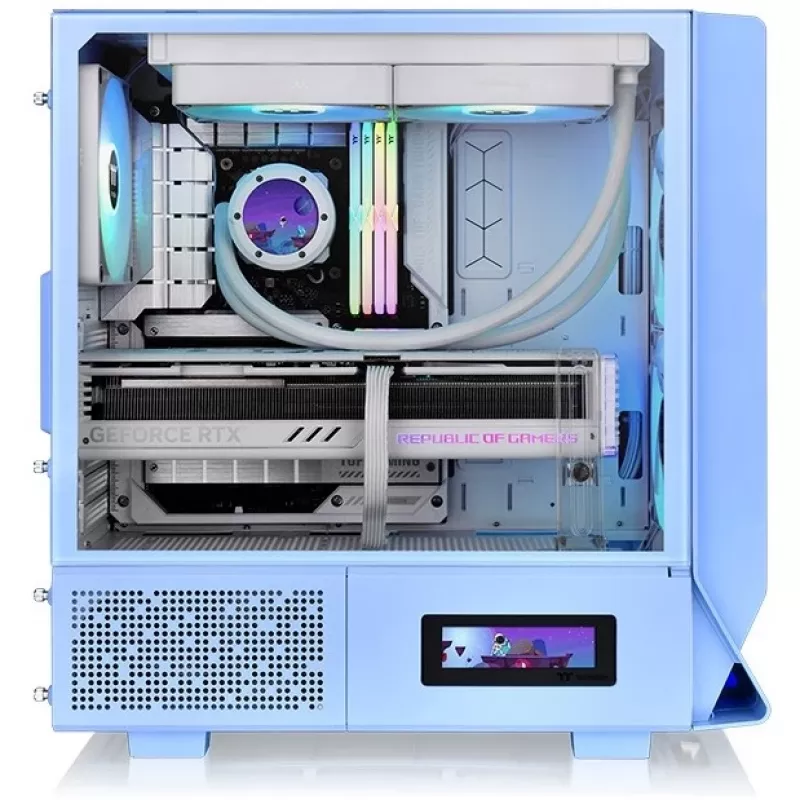 Thermaltake Ceres 330 TG - Midi Tower - PC - Azul - ATX - EATX - micro ATX - Mini-ITX - SPCC - cristal templado - 18,5 cm (CA-1Y2-00MFWN-00)