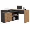 Mesa de ordenador de esquina Topeshop DANY ANT/ART KPL en L tablero de aglomerado