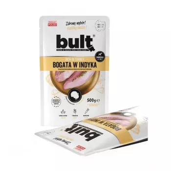 Comida húmeda para perros BULT rica en pavo 100 g — alimento completo en lata para perros adultos, 78 % humedad, 11 % proteína