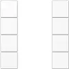 Mecanismo de pared para marco de interruptor JUNG LS 504 TSA WW — blanco