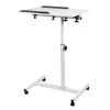Soporte móvil para escritorio/portátil Maclean, blanco, altura ajustable 59-89 cm, máx. 30 kg, MC-121 W