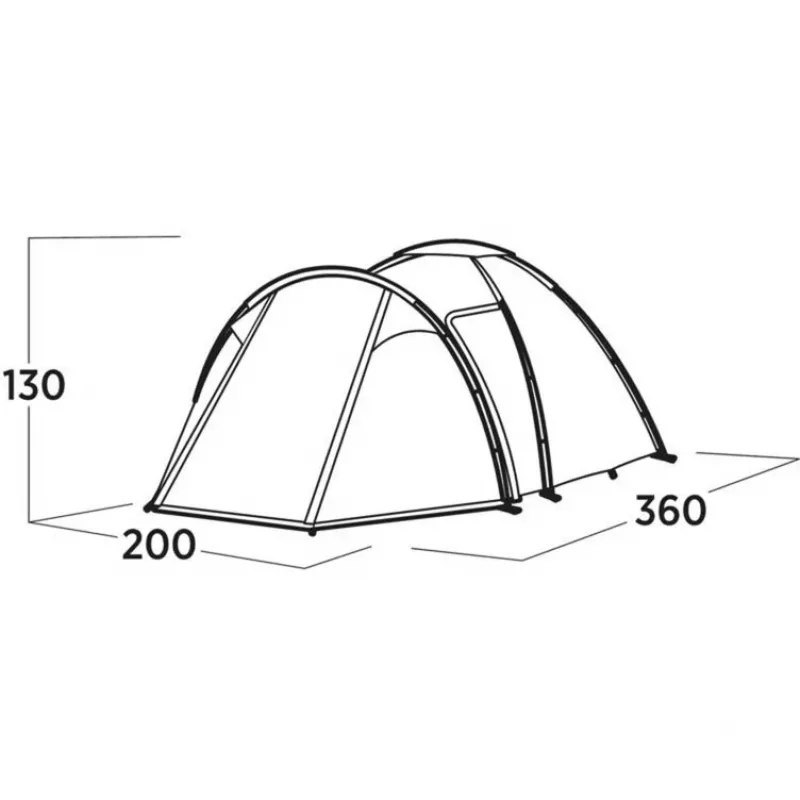 Tienda de campaña tipo cúpula/iglú Easy Camp Lomsdal 3 verde
