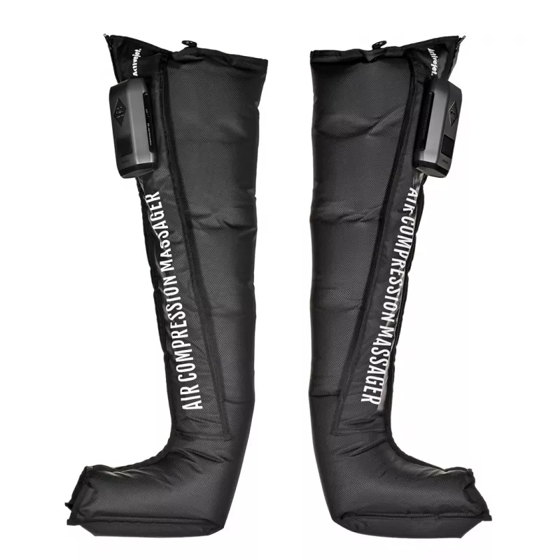 Masajeador de piernas para drenaje linfático ActiveJet ACM-PLUS-A1 M, a batería 25 W, negro, 380 × 950 × 60 mm