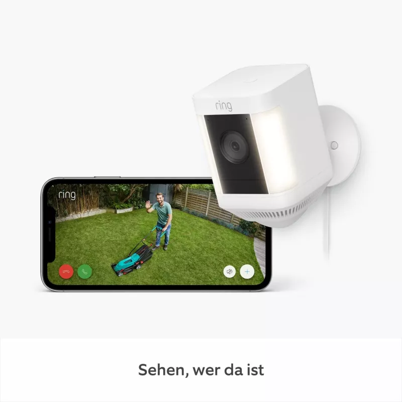 Ring Spotlight Cam Plus Plug-In Cámara de vigilancia en red para exteriores