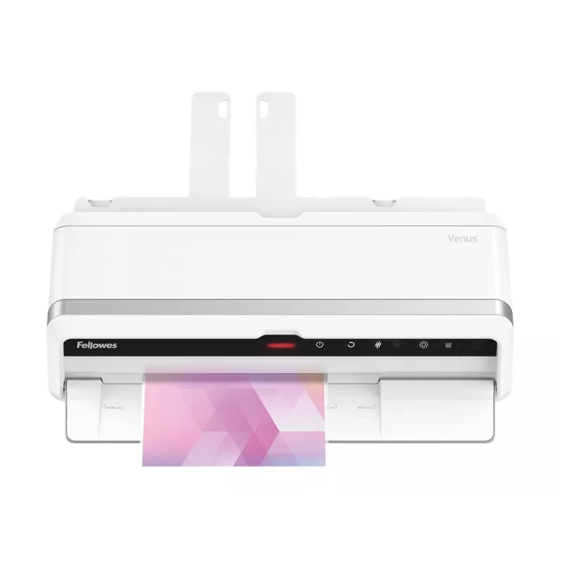 Plastificadora Fellowes Venus A3, 80–250 micras, con kit de inicio de 10 fundas de plastificado A4