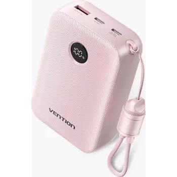 Powerbank portátil Vention FKBP0-C 20000 mAh — batería externa con 2x USB-C y 1x USB-A salidas