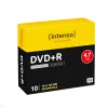 INTENSO DVD+R 4,7 GB 16x imprimible pack de 10 Slimcase, 120 mm