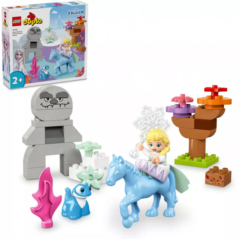 LEGO DUPLO Set de juego 10418 — Disney Elsa y Bruni en el bosque encantado, 31 piezas, 2+ años