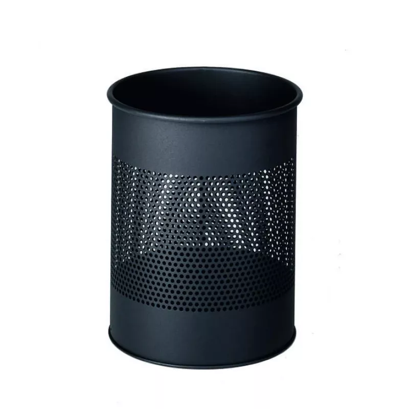 Papelera Durable 331058 15 L redonda metal antracita