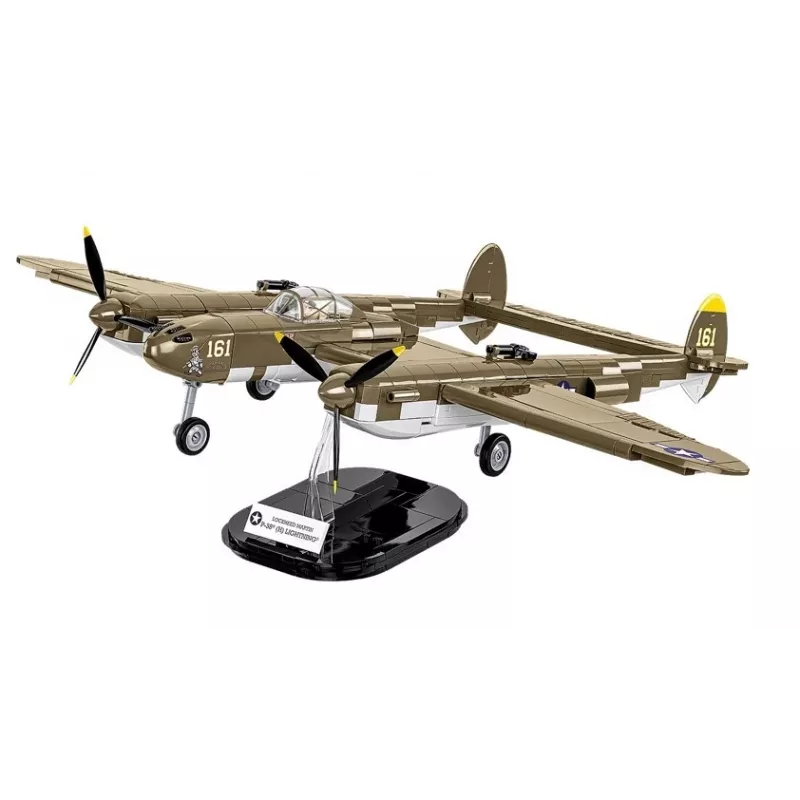 Bloques de construcción Cobi Lockheed P-38H Lightning Set 5763 — maqueta a escala, modelo de avión coleccionable