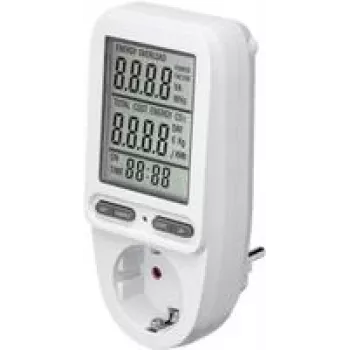 Goobay 64589. Pantalla: LCD. Fuente de alimentación: AC, Corriente (máxima): 16 A, Potencia máx.: 3680 W. Ancho: 146 mm, Profundidad: 70 mm, Altura: 74,5 mm (64590)