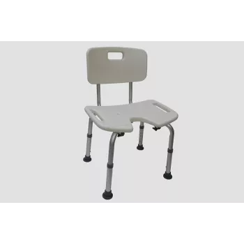 Silla de ducha REHA FUND Oliwier 81 RF-810 — altura ajustable, tecnopolímero, ancho de asiento 48 cm, carga máxima 110 kg