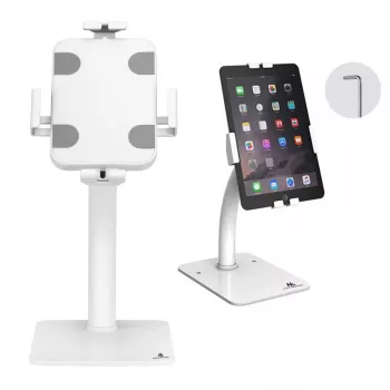 Soporte de escritorio/pared para tablet MACLEAN MC-468W, blanco, para tablets de 7,9–11