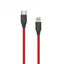Cable de silicona USB Type-C - Lightning, 1 m (rojo)