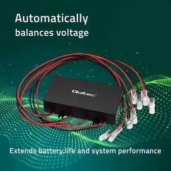 Ecualizador de tensión QOLTEC 51098 para sistemas de 48V — 4×12V ecualizador de baterías