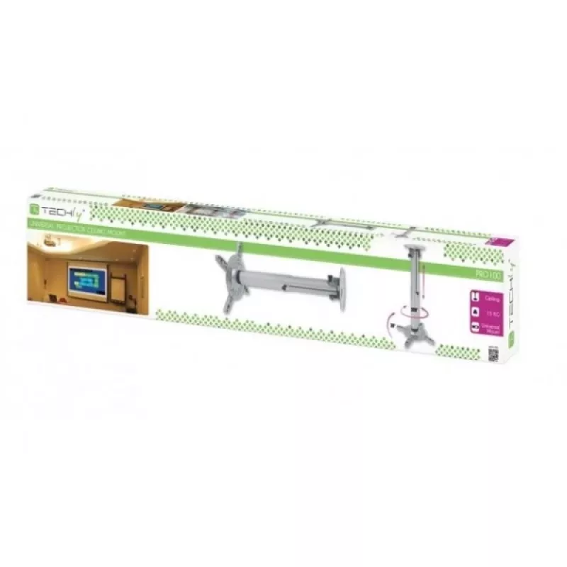 Soporte de techo para proyector Techly ICA-PM-104XL plateado