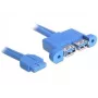 Cable USB DeLOCK 82941 USB 3.2 Gen 1 0,45 m 2 x USB A azul