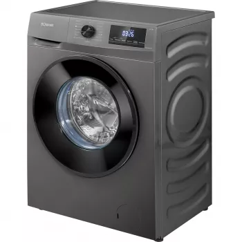 Lavadora de carga frontal BOMANN WA 7185, capacidad 8 kg, 1400 rpm, clase de eficiencia energética A, negra