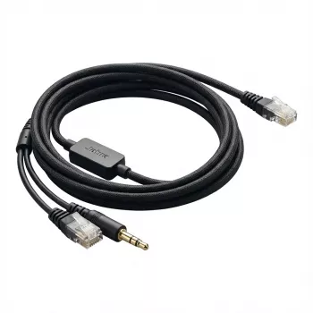 Cable adaptador Helos compatible con Jabra 14201-10 — conexión de audio/teléfono para auriculares