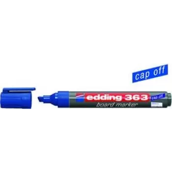 Rotulador permanente Edding e-363 azul, grosores de punta 1 mm y 5 mm