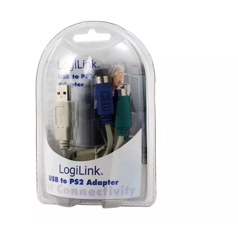 Adaptador LogiLink USB - 2x PS/2 AU0004A
