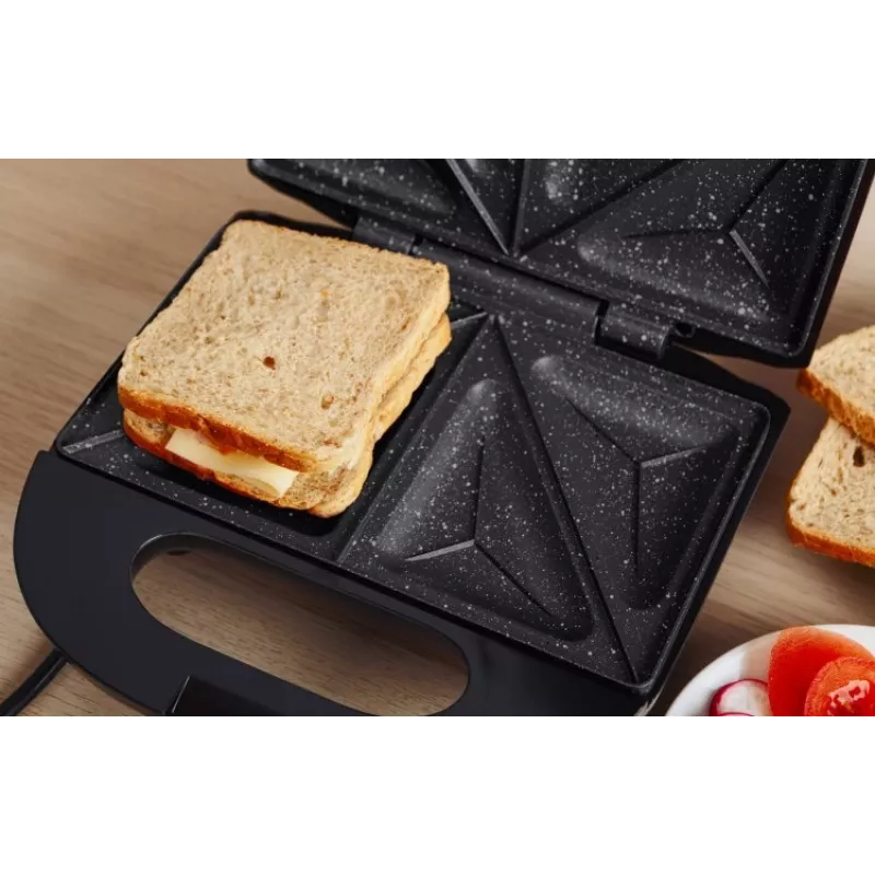 ELDOM Sandwichera RUDDY, 750 W, placas de granito