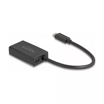 Adaptador DisplayPort hembra a USB Type-C macho DeLOCK 4K PD 85W