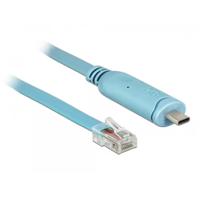 Cable serie DeLOCK 63914 USB Type-C RJ45 3 m azul