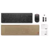 Conjunto de teclado y ratón inalámbricos Lenovo Essential Wireless Combo Gen2 — negro, diseño compacto, conexión inalámbrica