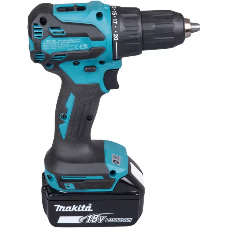 Atornillador percutor de batería DHP490Z, 18V (azul/negro, sin batería ni cargador)